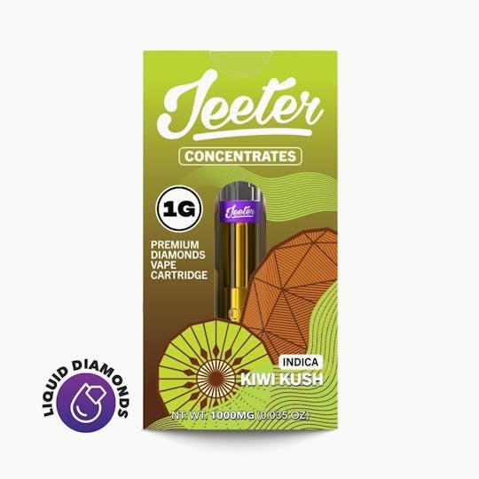 Jeeter - Jeeter Concentrates Diamonds Vape Cartridge - Kiwi Kush - 1
