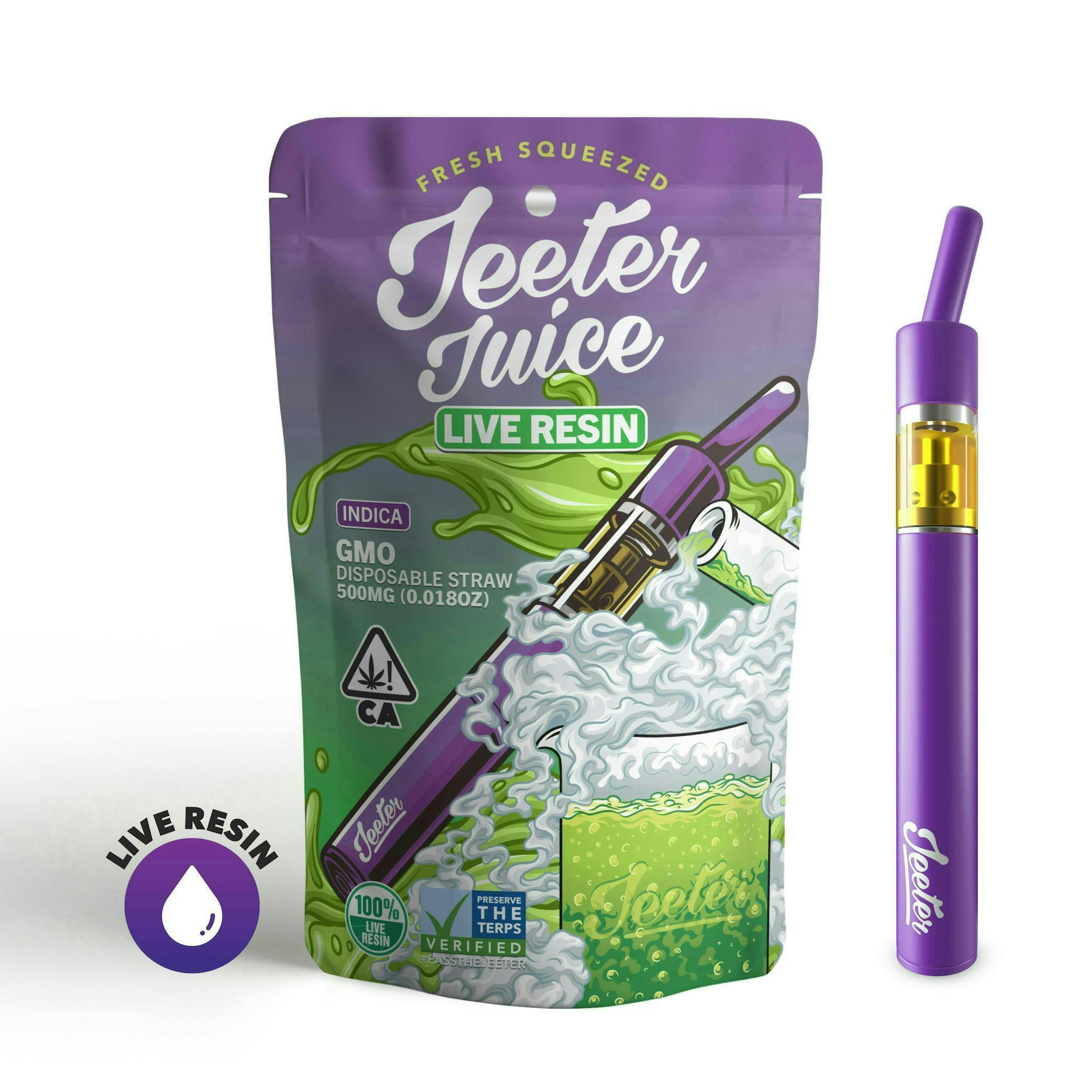 Jeeter - Jeeter | GMO | Live Resin Straw Disposable | 0.5g - 1