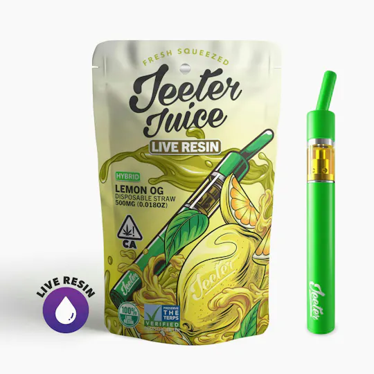 Jeeter - Jeeter | Lemon OG | Live Resin Straw Disposable | 0.5g - 1