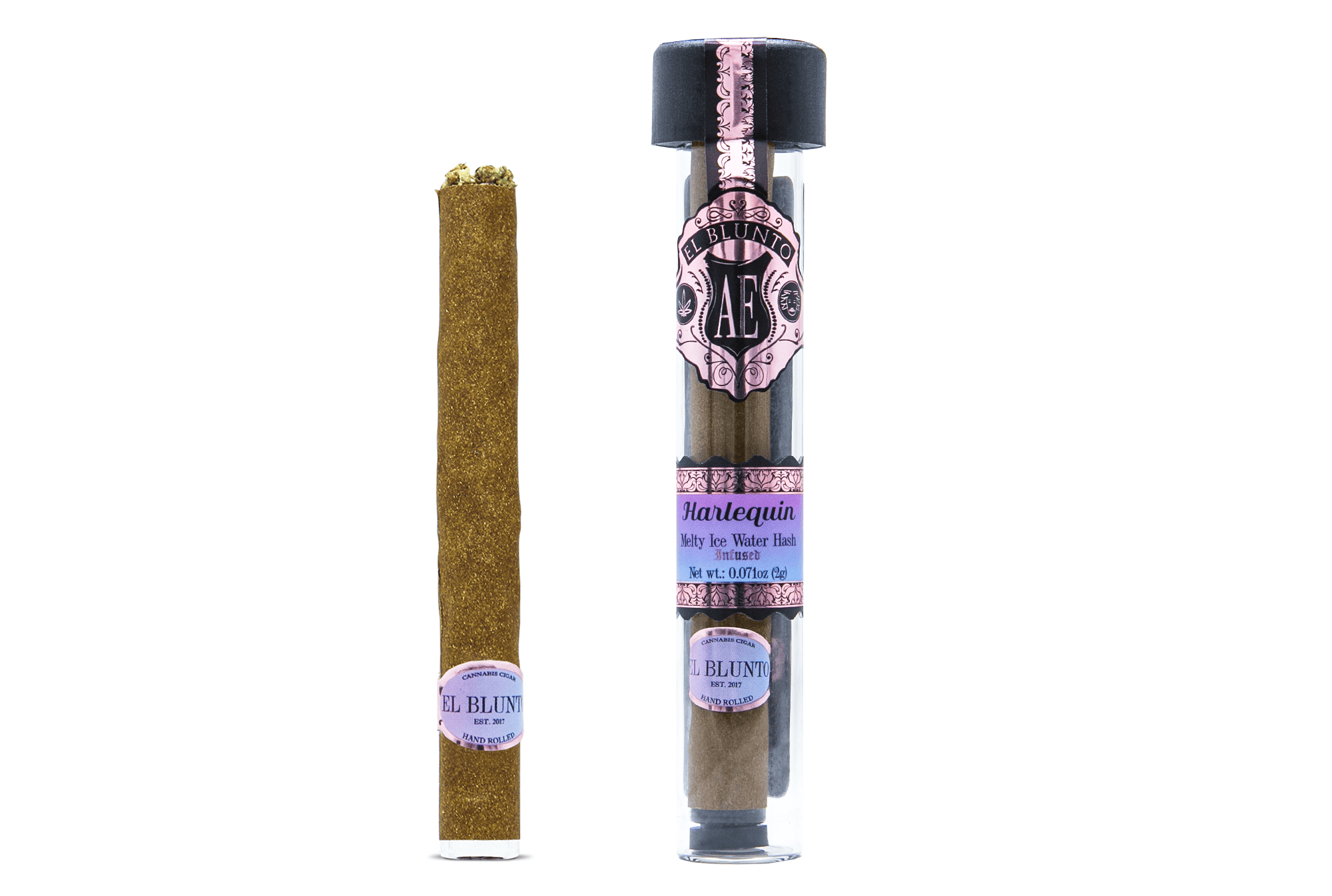 El Blunto by Albert Einstone's - El Blunto - Harlequin - 2G Cannabis Cigar - Hash Infused [Blunt] - 1