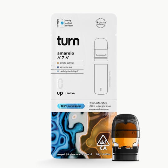 turn - 0.5g pod | amarelo // 7 // | 100% solventless | up | - 1