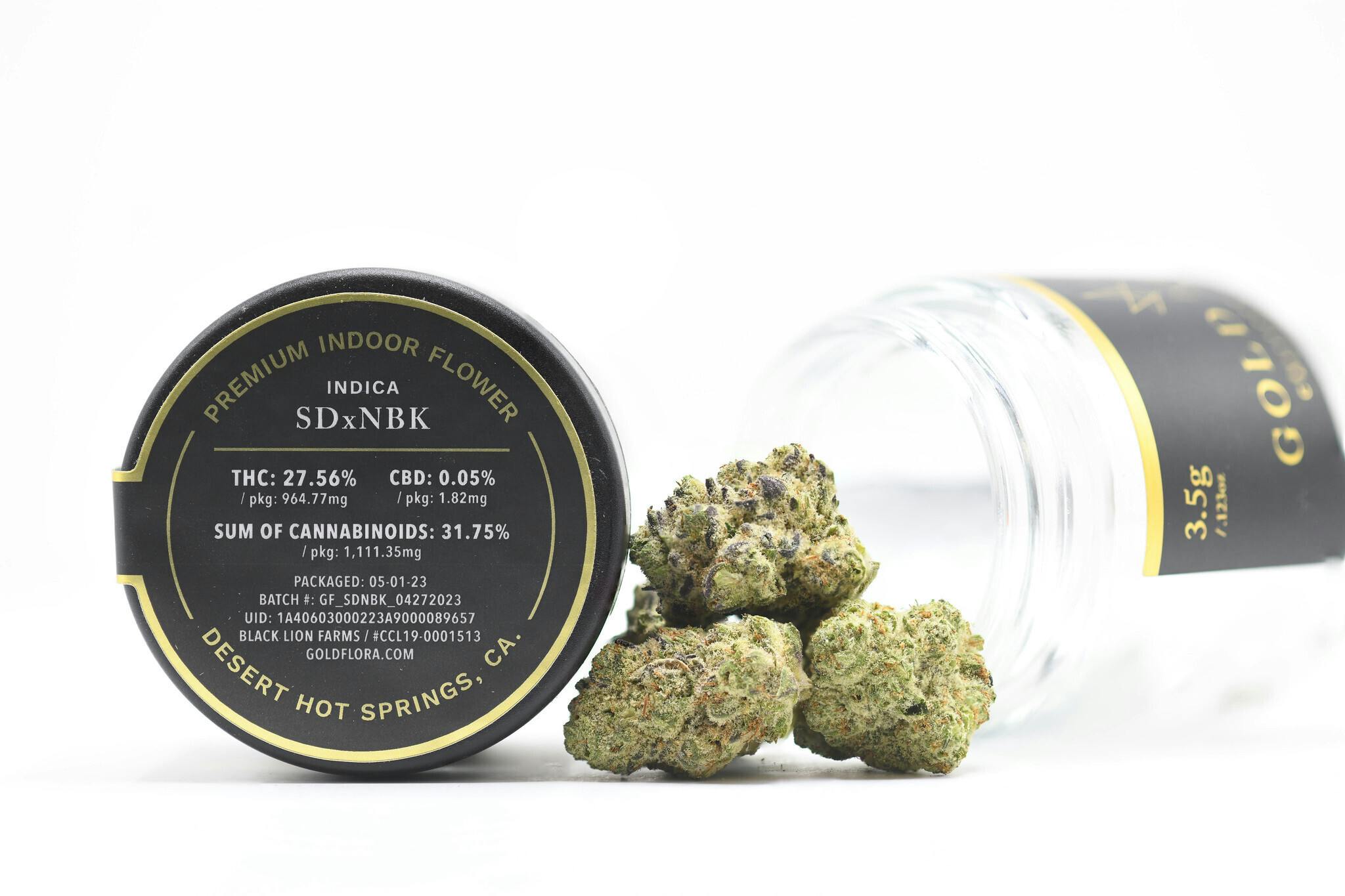 Gold Flora - Sundae Driver x Natural Born Killer 3.5g Flower - 1