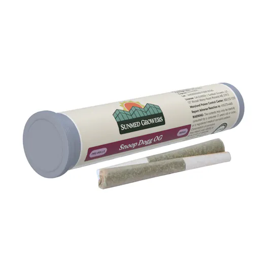 Snoop Dogg OG Pre Roll 0.5g/2 Pack - SunMed Growers Snoop Dogg OG Pre Roll 0.5g/2 Pack - SunMed Growers