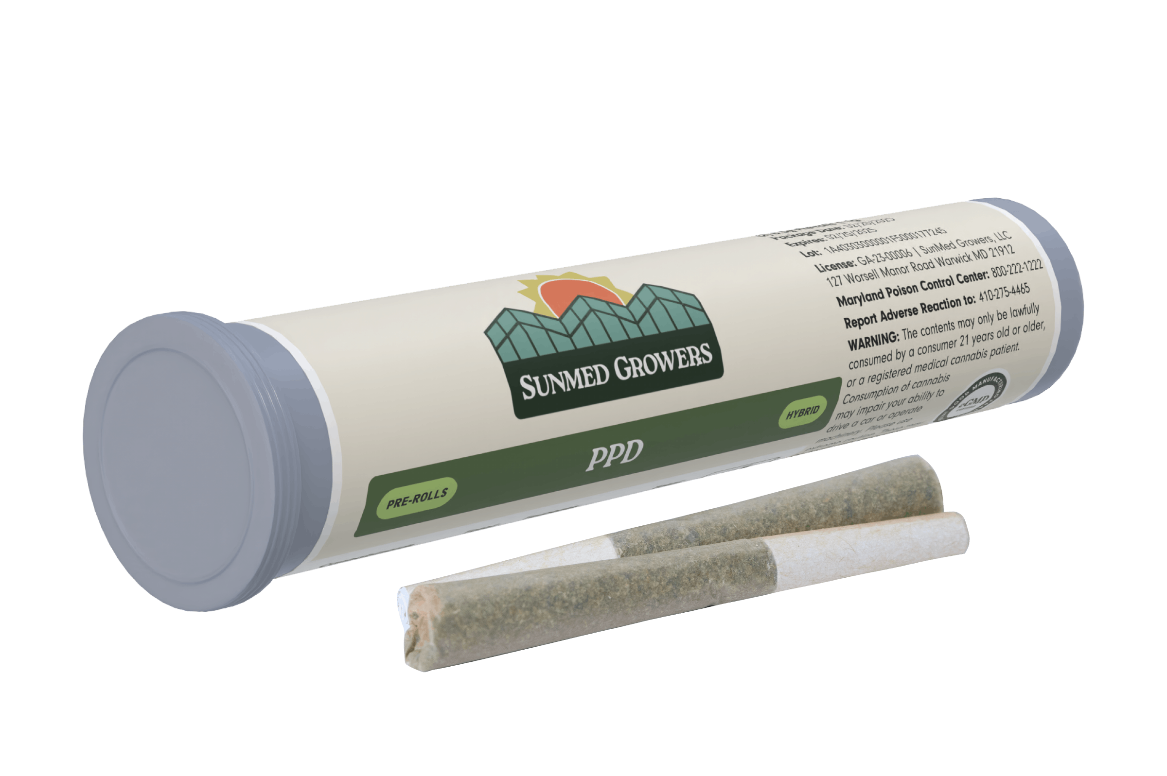 SunMed Growers - PPD Pre Roll 0.5g/2 Pack - 1