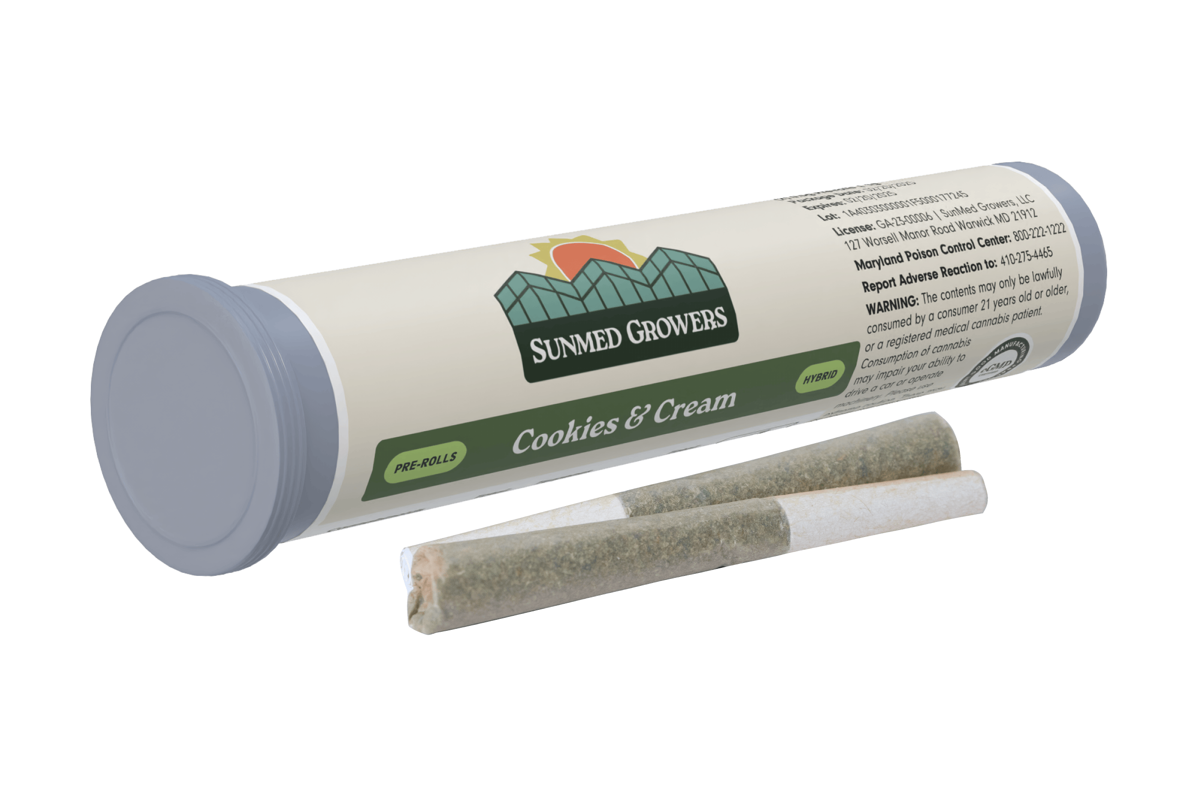 SunMed Growers - Cookies & Cream Pre Roll 0.5g/2 Pack - 1