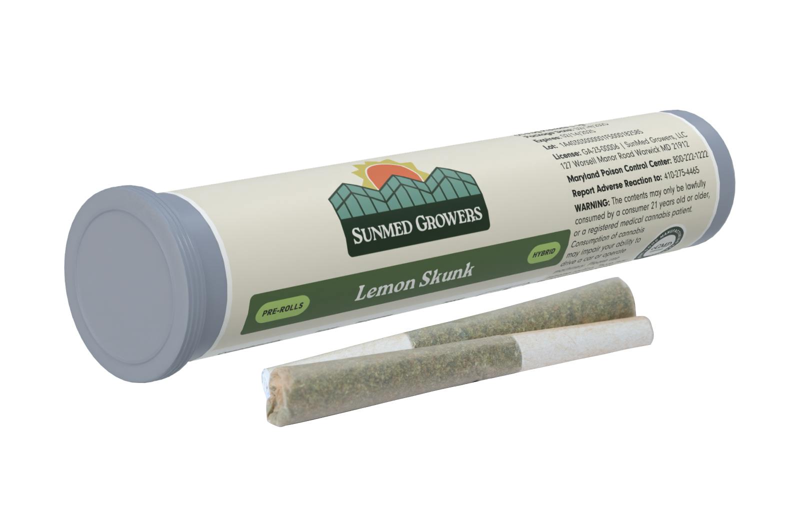 SunMed Growers - Lemon Skunk Pre Roll 0.5g/2 Pack - 1