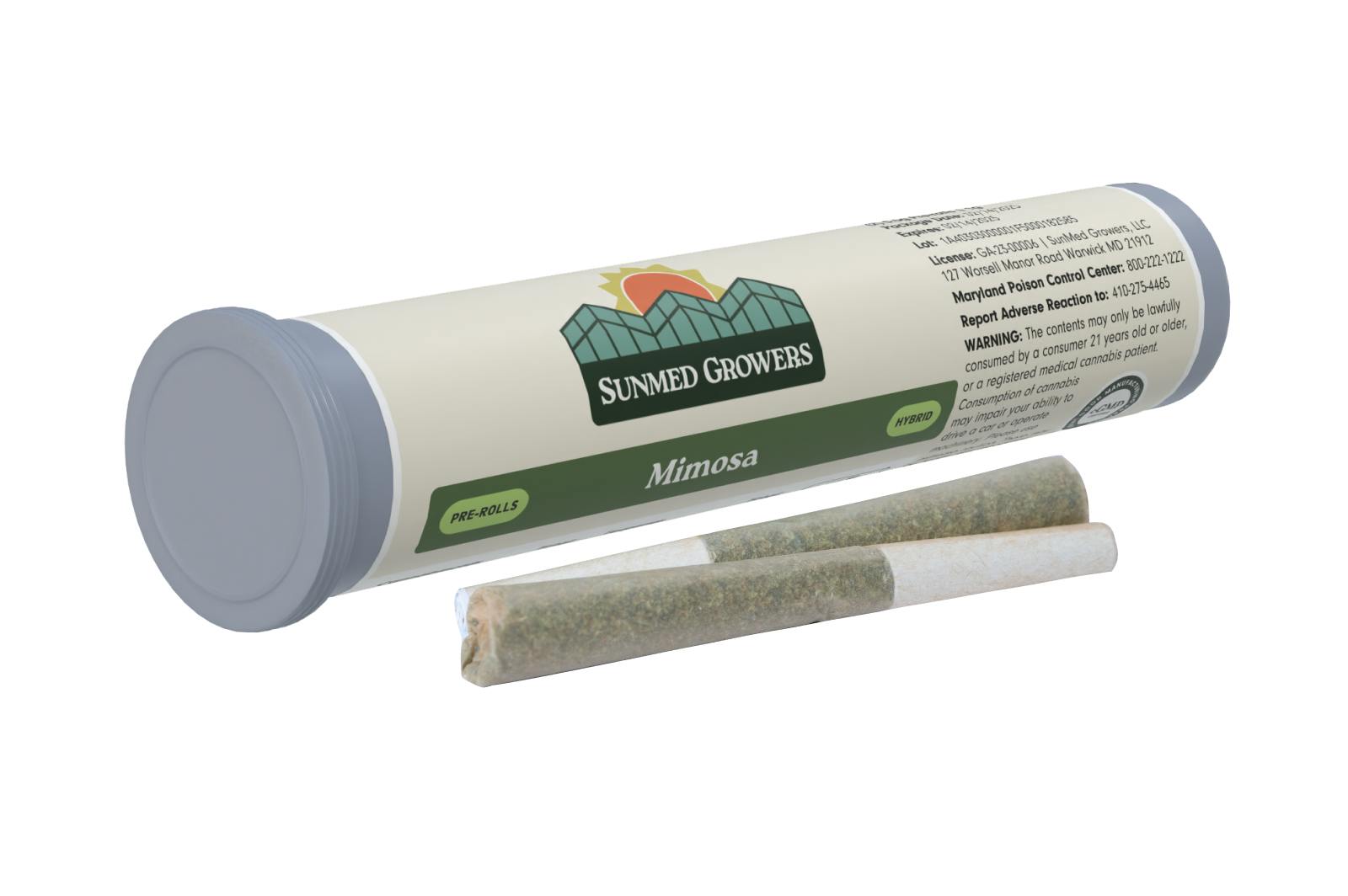 SunMed Growers - Mimosa Pre Roll 0.5g/2 Pack - 1