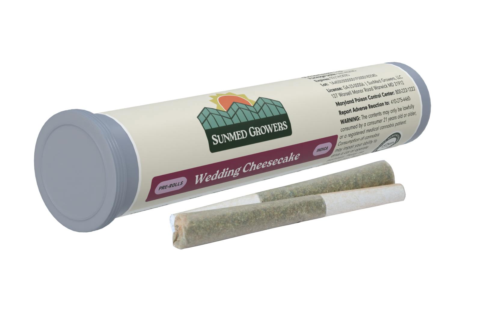 SunMed Growers - Wedding Cheesecake Pre Roll 0.5g/2 Pack - 1