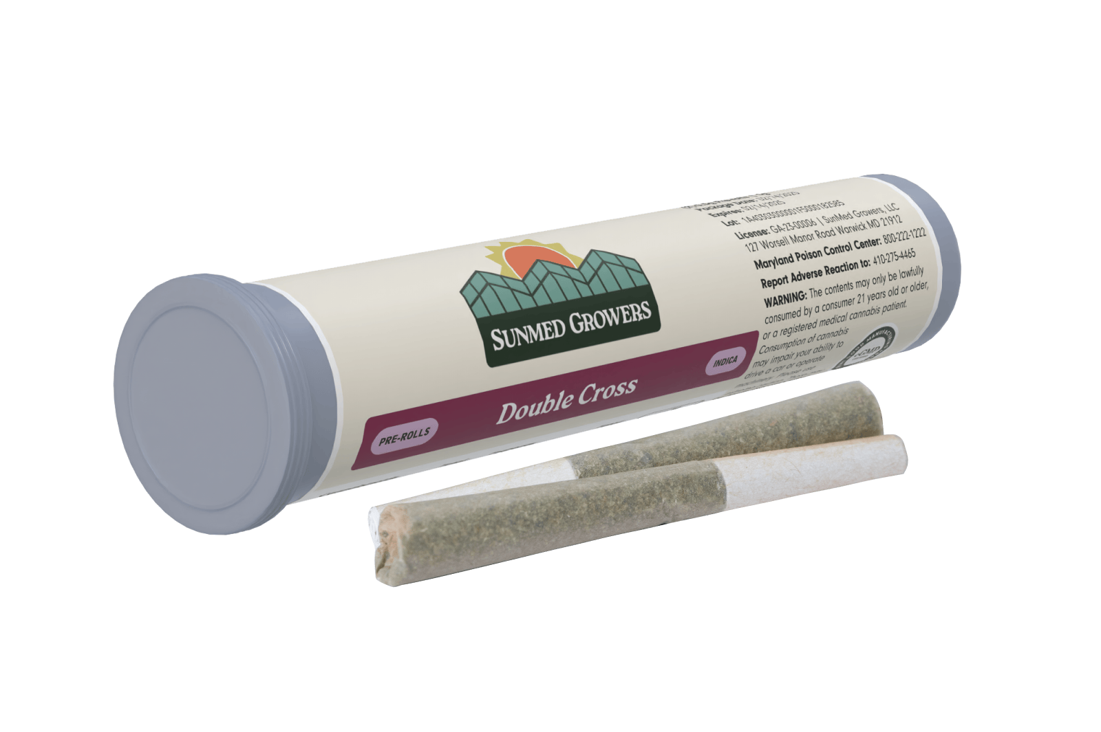 SunMed Growers - Double Cross Pre Roll 0.5g/2 Pack - 1