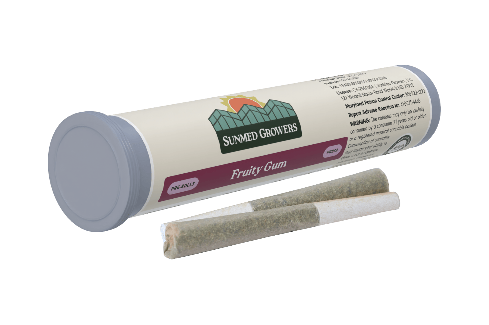 SunMed Growers - Fruity Gum Pre Roll 0.5g/2 Pack - 1