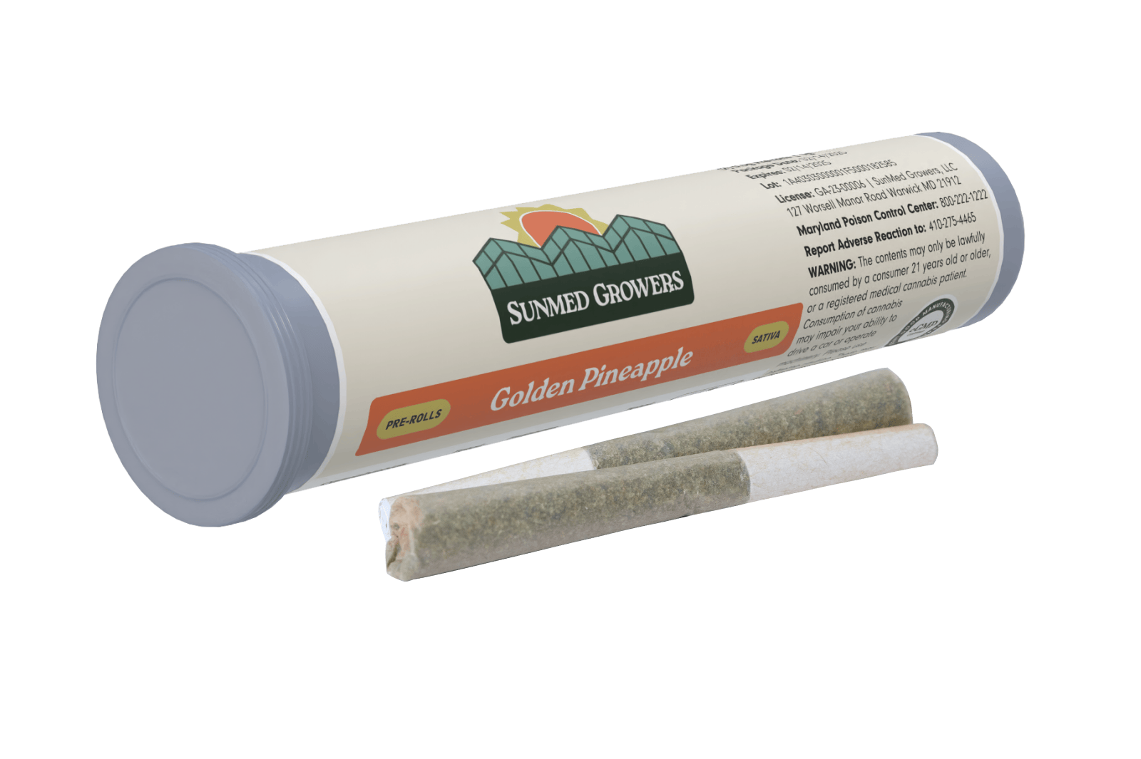 SunMed Growers - Golden Pineapple Pre Roll 0.5g/2 Pack - 1