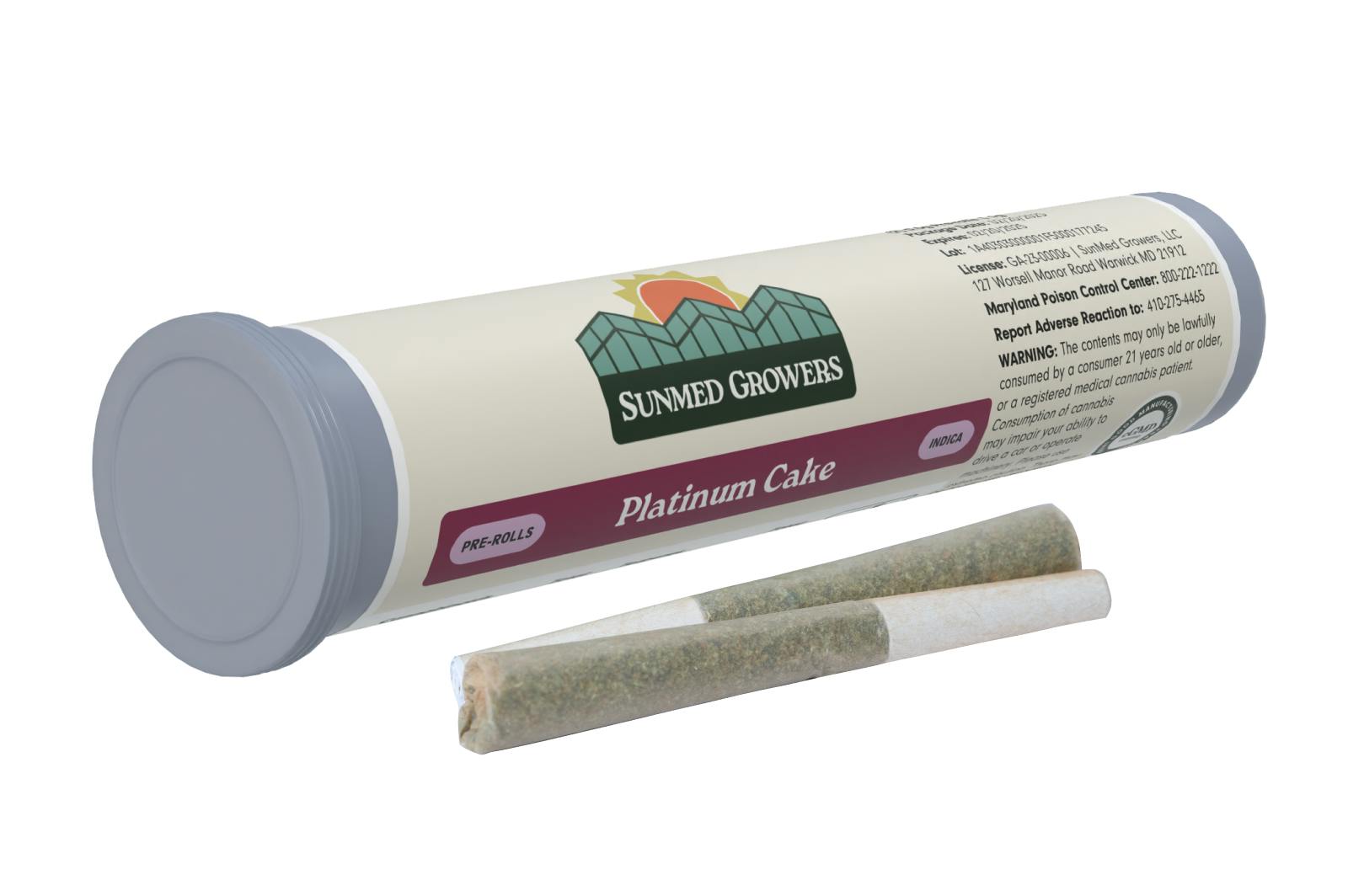 SunMed Growers - Platinum Cake Pre Roll 0.5g/2 Pack - 1