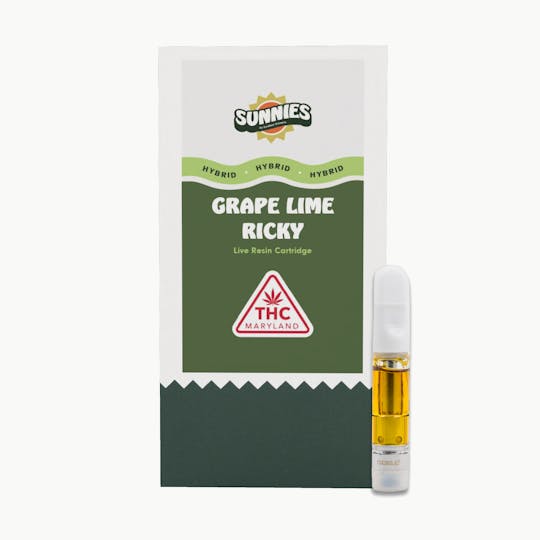 SunMed Growers - Grape Lime Ricky Live Resin Cartridge 0.5g - 1