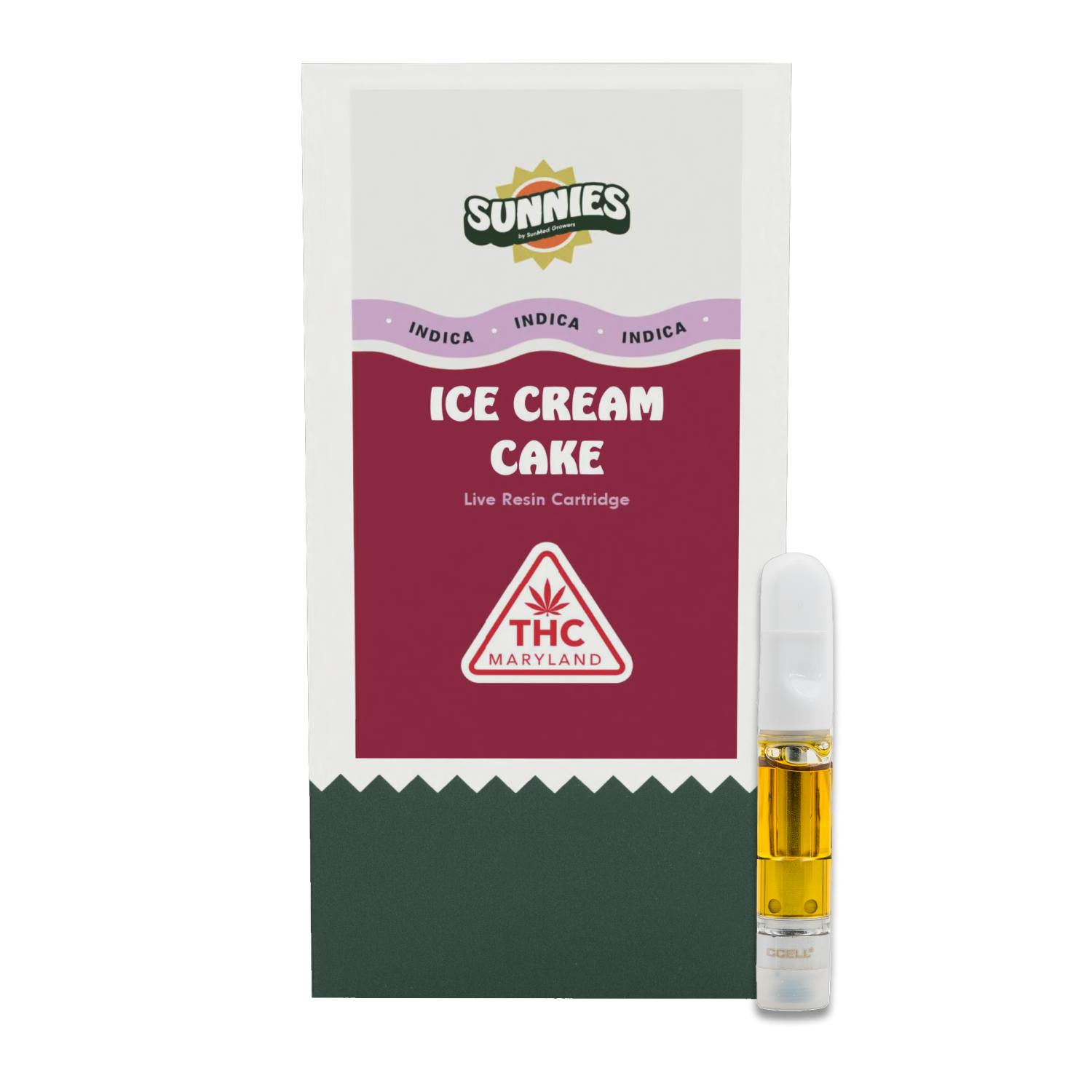 SunMed Growers - Ice Cream Cake Live Resin Cartridge 0.5g - 1