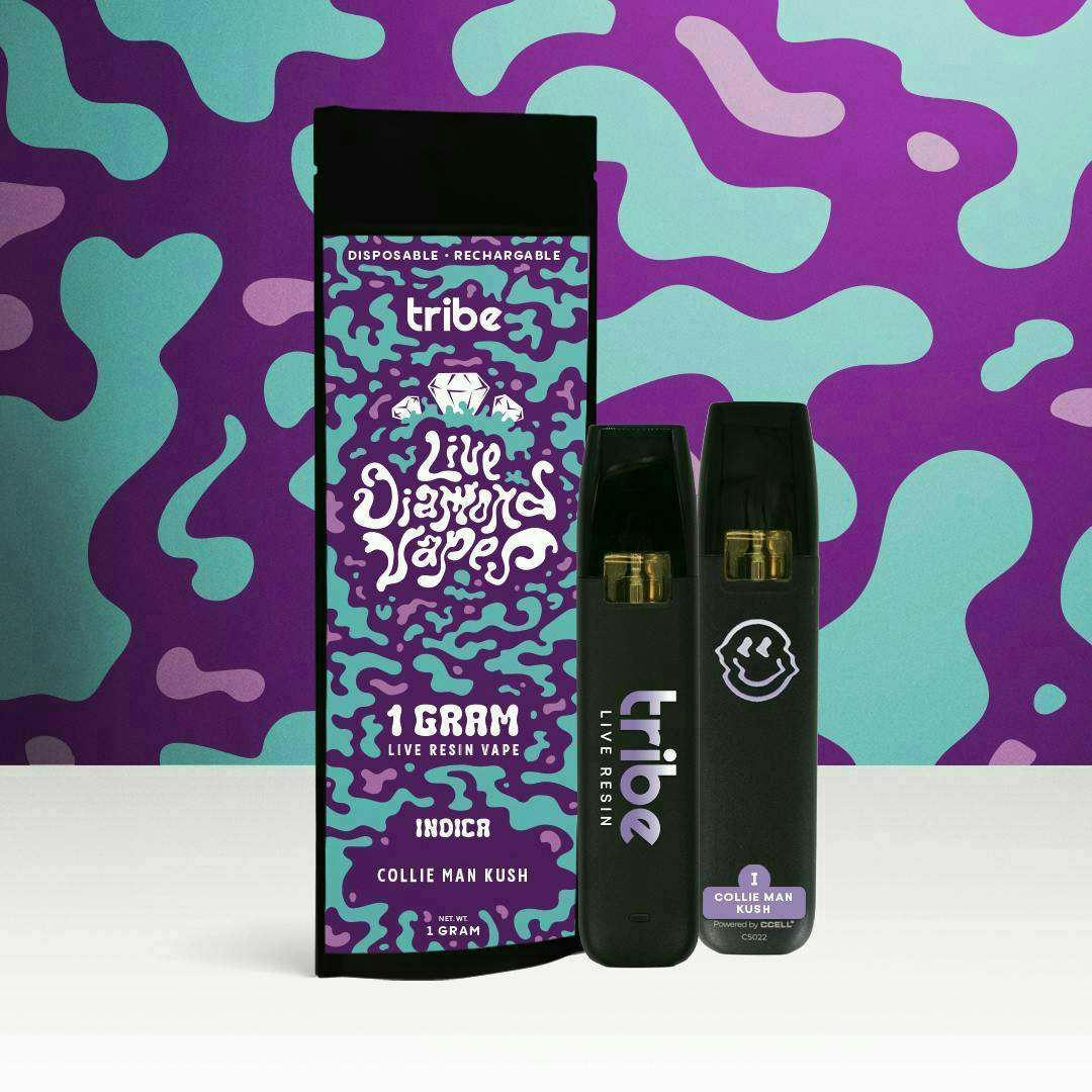 Tribe - Tribe | Collie Man Kush | Live Diamonds Disposable | 1g - 1