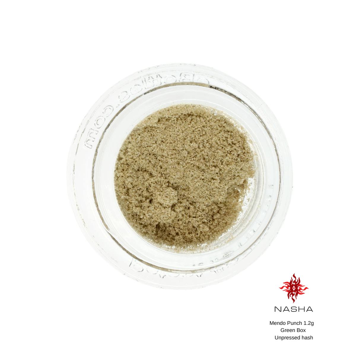 NASHA - Mendo Punch 1.2g Green Unpressed Hash (Whitethorn Valley) - 1