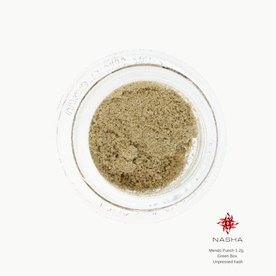 NASHA - Mendo Punch 1.2g Green Unpressed Hash (Whitethorn Valley) - 1
