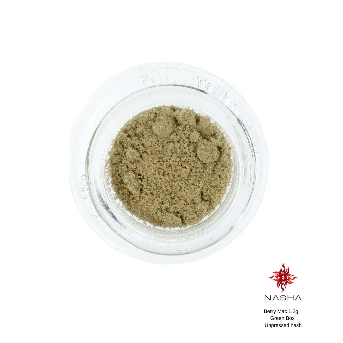 NASHA - Berry Mac 1.2g Green Unpressed Hash - 1