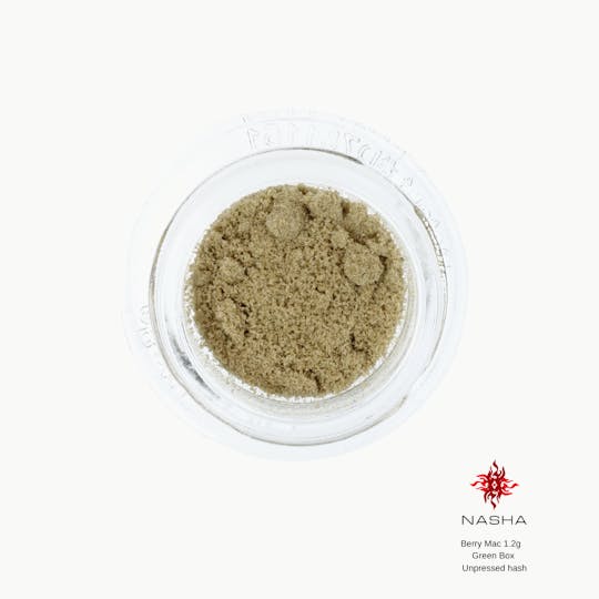 NASHA - Berry Mac 1.2g Green Unpressed Hash - 1