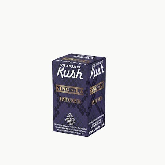 LA Kush - Los Angeles Kush - King of LA - Diamond Dust Infused Pre-Rolls - 5 (0.5G) - 1