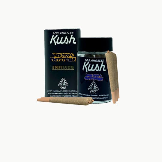 LA Kush - Los Angeles Kush - Kushberry Cheesecake - Diamond Dust Infused Pre-Rolls - 5 (0.5G) - 1