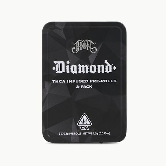 Heavy Hitters - Garlic Razz | Hybrid - Diamond THCA-Infused Pre-Rolls - 1.5G Three-Pack - 1