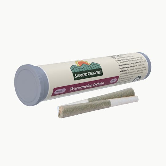 SunMed Growers - Watermelon Gelato Pre Roll 0.5g/2 Pack - 1