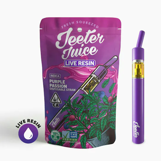 Jeeter - Jeeter | Purple Passion | Live Resin Straw Disposable | 0.5g - 1