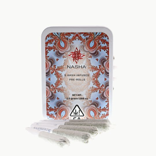 NASHA - Hash Infused PreRolls - 5 pack - Strawberry Meltshake x Strawberry Banana - 1