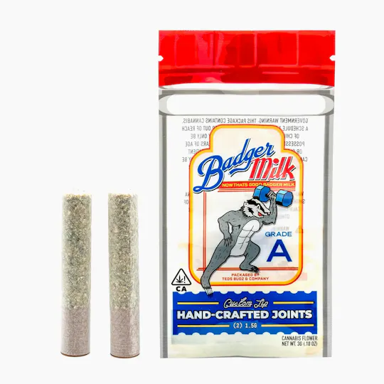 TEDS BUDZ - Teds Budz | Badger Milk | Joints | 1.5g each | 2pk - 1