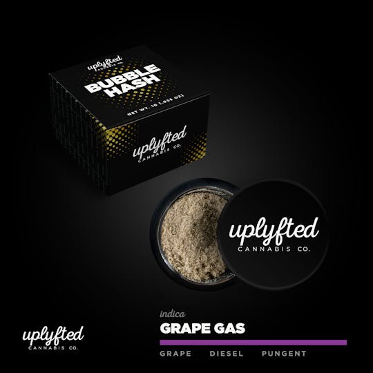 Uplyfted Cannabis Co - 1g Bubble Hash Concentrate - Grape Gas - 1