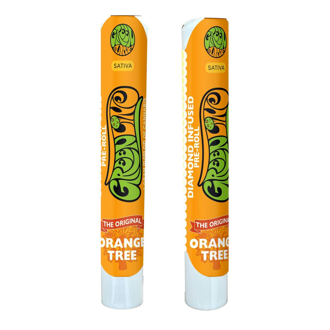 Greenline - Orange Tree - Diamond Infused - Indoor Flower Pre-Roll - Sativa - 1g - 1