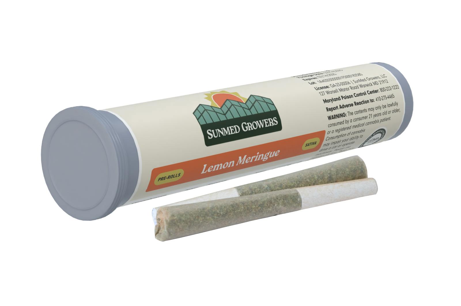 SunMed Growers - Lemon Meringue Pre Roll 0.5g/2 Pack - 1