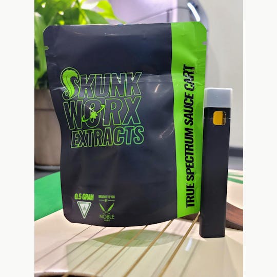 Noble Labs - Noble Labs - Skunk Worx Sauce Carts .5g | Live Resin Vape Cartridges - 1