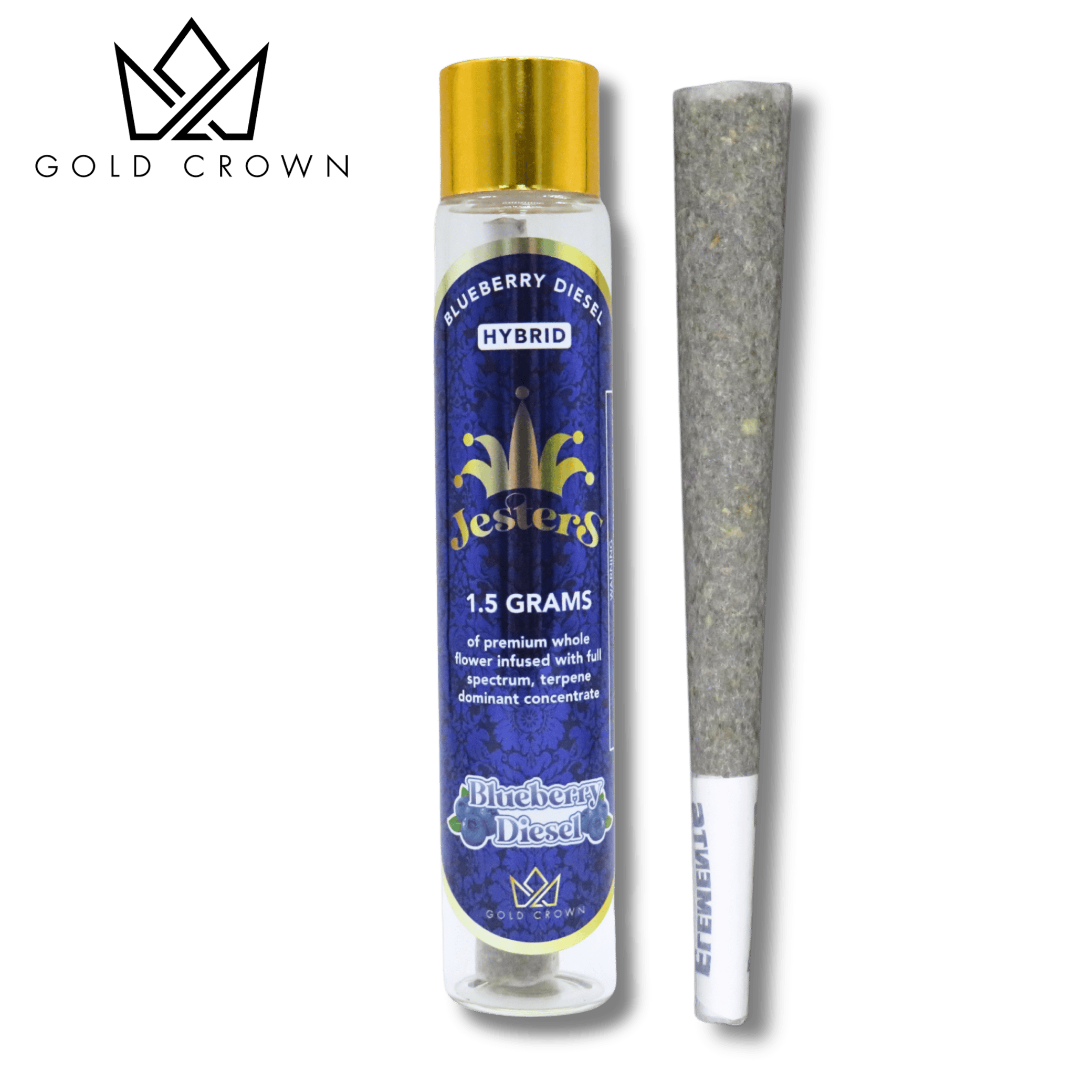 Gold Crown - Gold Crown | Blueberry Diesel | Infused Joint | 1.5g - 1