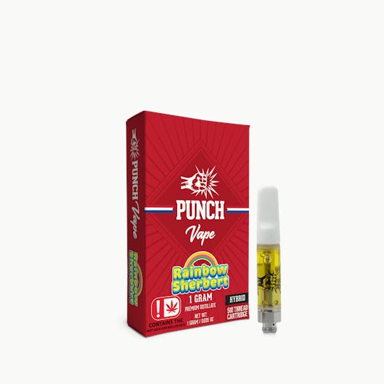 Punch Edibles & Extracts - Punch - 510 Distillate Cart - Rainbow Sherbert (1g) - 1