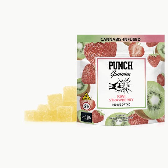 Punch Edibles & Extracts - Kiwi Strawberry Gummies 100mg (NY) - 1