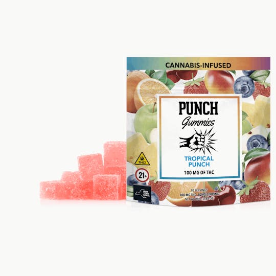 Punch Edibles & Extracts - Tropical Punch Gummies 100mg (NY) - 1