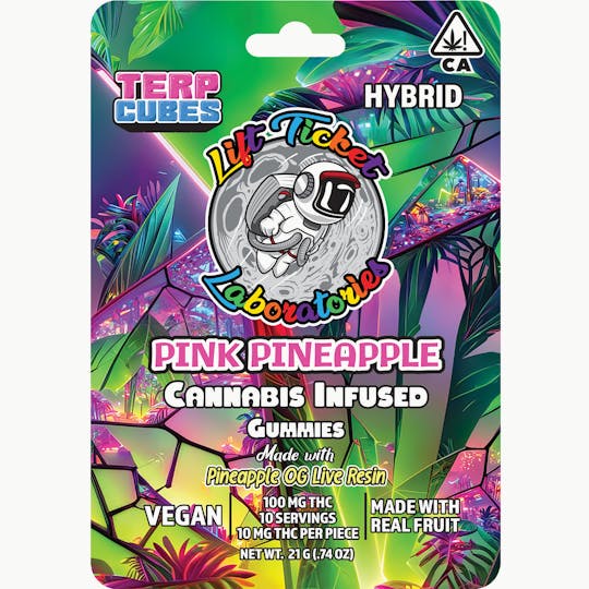 Lift Tickets - Pink Pineapple Terp Cubes - 1