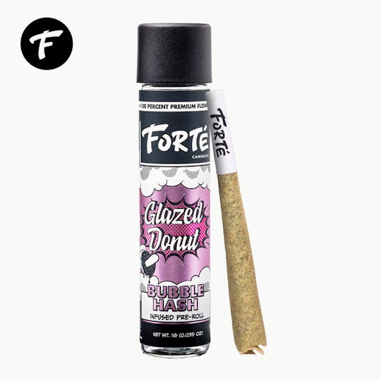 Forte Cannabis - 1G Glazed Donut Bubble Hash Infused Pre-Roll - 1