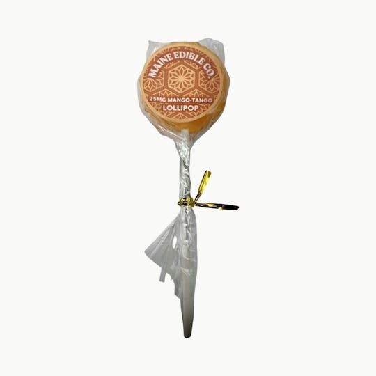 Indico - 25mg Mango Tangerine Lollipop - The Maine Edible Co. - 1