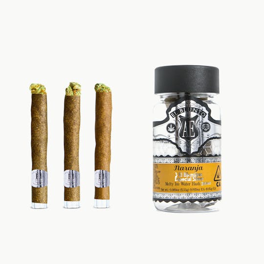 El Blunto by Albert Einstone's - El Bluntito Silver - Naranja - Hash Infused - .85g x 3pk - 1