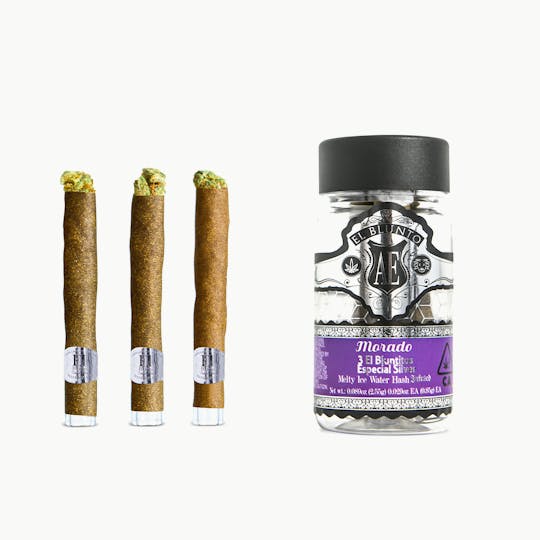 El Blunto by Albert Einstone's - El Bluntito Silver - Morado - Hash Infused - .85g x 3pk - 1