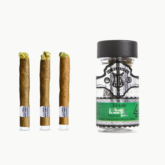 El Blunto by Albert Einstone's - El Bluntito Silver - Verde - Diamond Infused - .85g x 3pk - 1