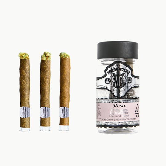 El Blunto by Albert Einstone's - El Bluntito Silver - Rosa - Diamond Infused - .85g x 3pk - 1