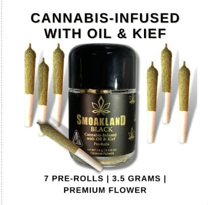 Smoakland - Smoakland Black | Durban Poison | Infused Minis | 0.5g ea | 7pk - 1