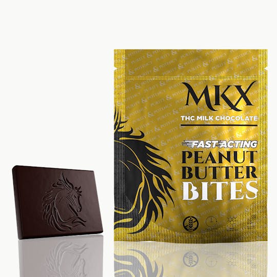 MKX Oil Co - Fast Acting Milk Chocolate Bites (Peanut Butter) 100mg - 1