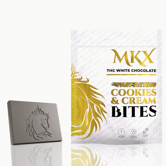 MKX Oil Co - Fast Acting White Chocolate Bites (Cookies & Cream) 100mg - 1