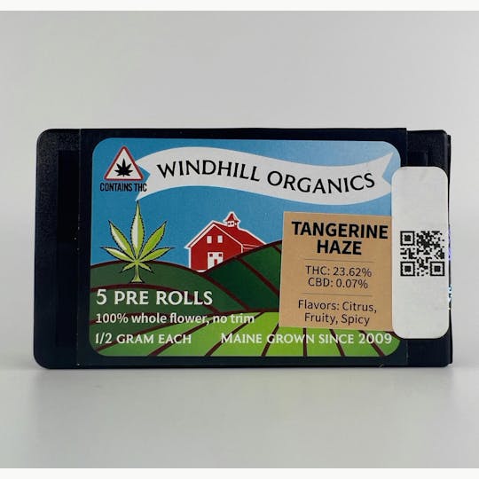 Indico - Tangerine Haze 0.5g Preroll Pack - Windhill Organics - 1