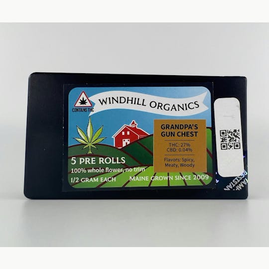 Indico - Grandpa's Gun Chest 0.5g Preroll Pack - Windhill Organics - 1